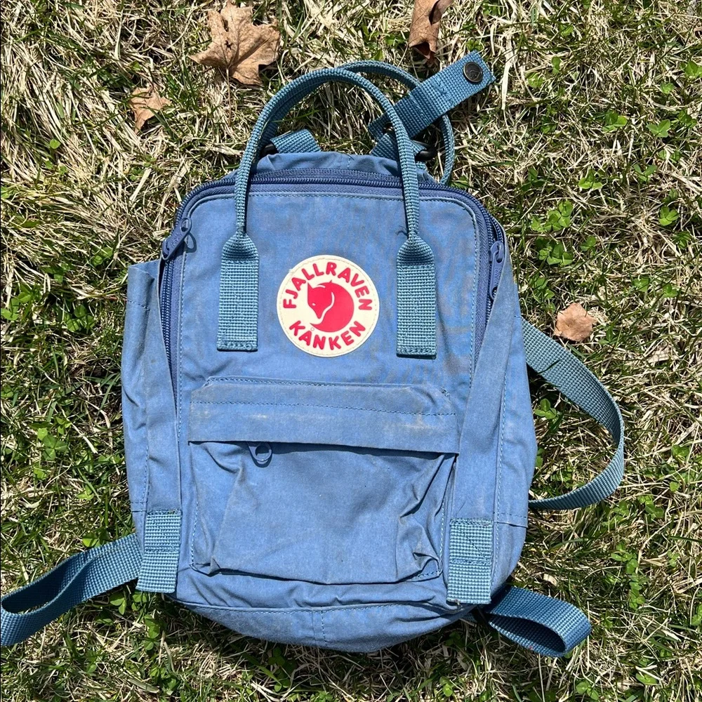 🇸🇪Mini Kånken Backpack - Fjällräven - Sky Blue 7L Good Used Condition